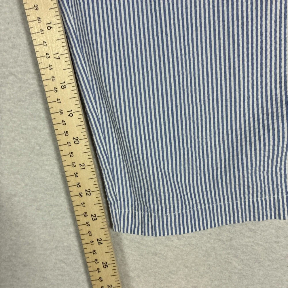 Vintage Polo Ralph Lauren Seersucker Pants Hemmed 50x24 Mens Nautical Coastal